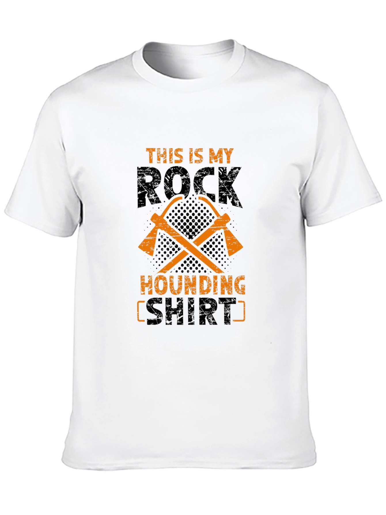 Rock Hounding T-Shirt - Miners Pickaxe Design