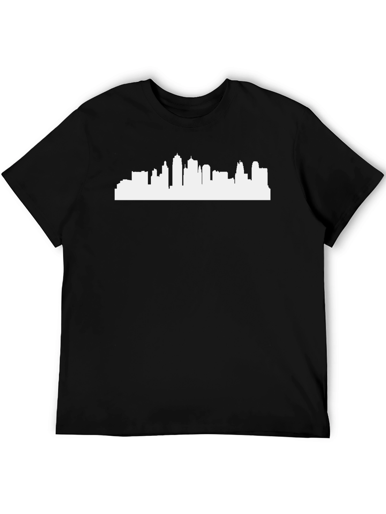 Cityscape Graphic Tee - Urban Style Black T-Shirt