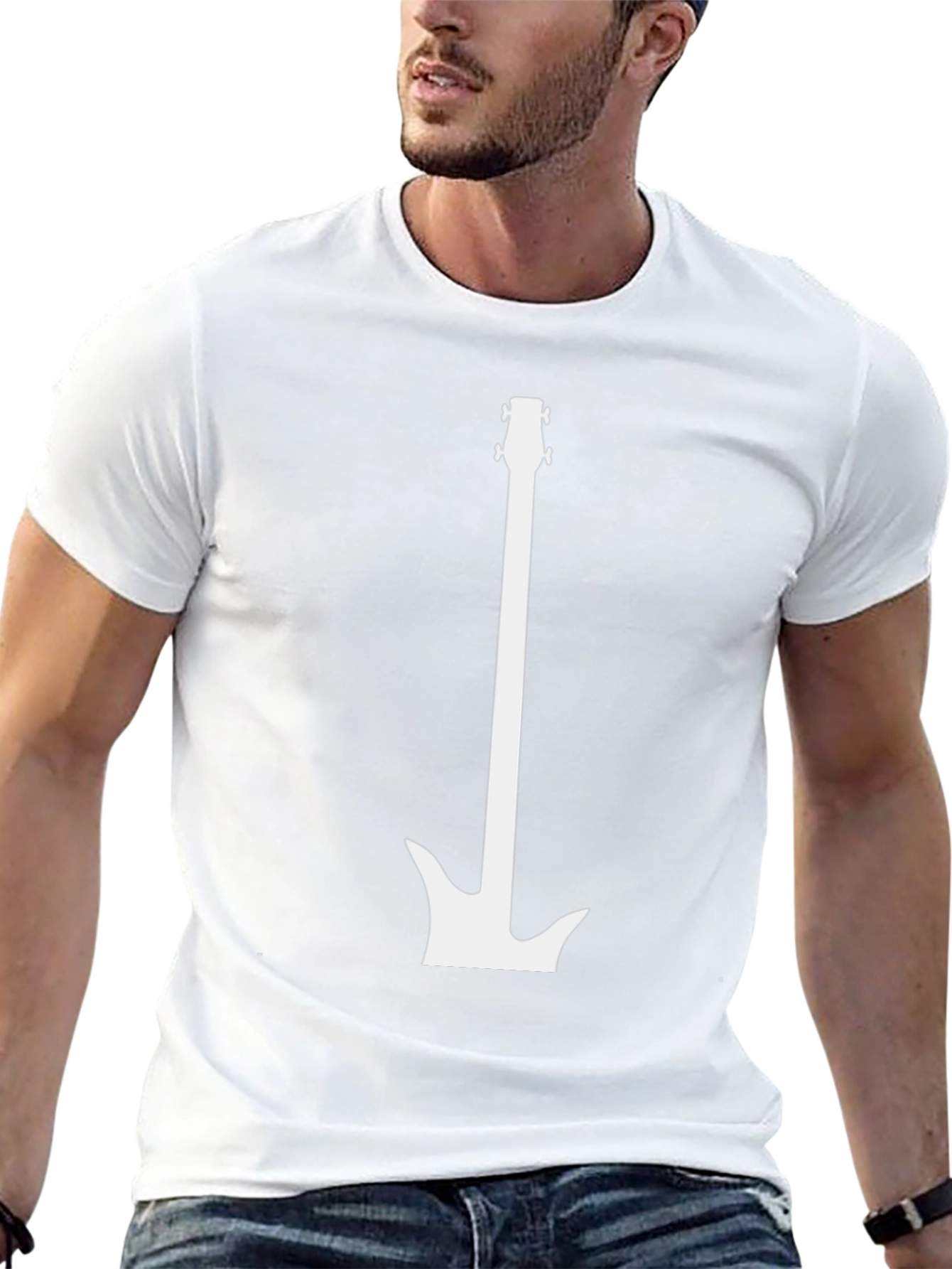 Guitar Silhouette Black T-Shirt