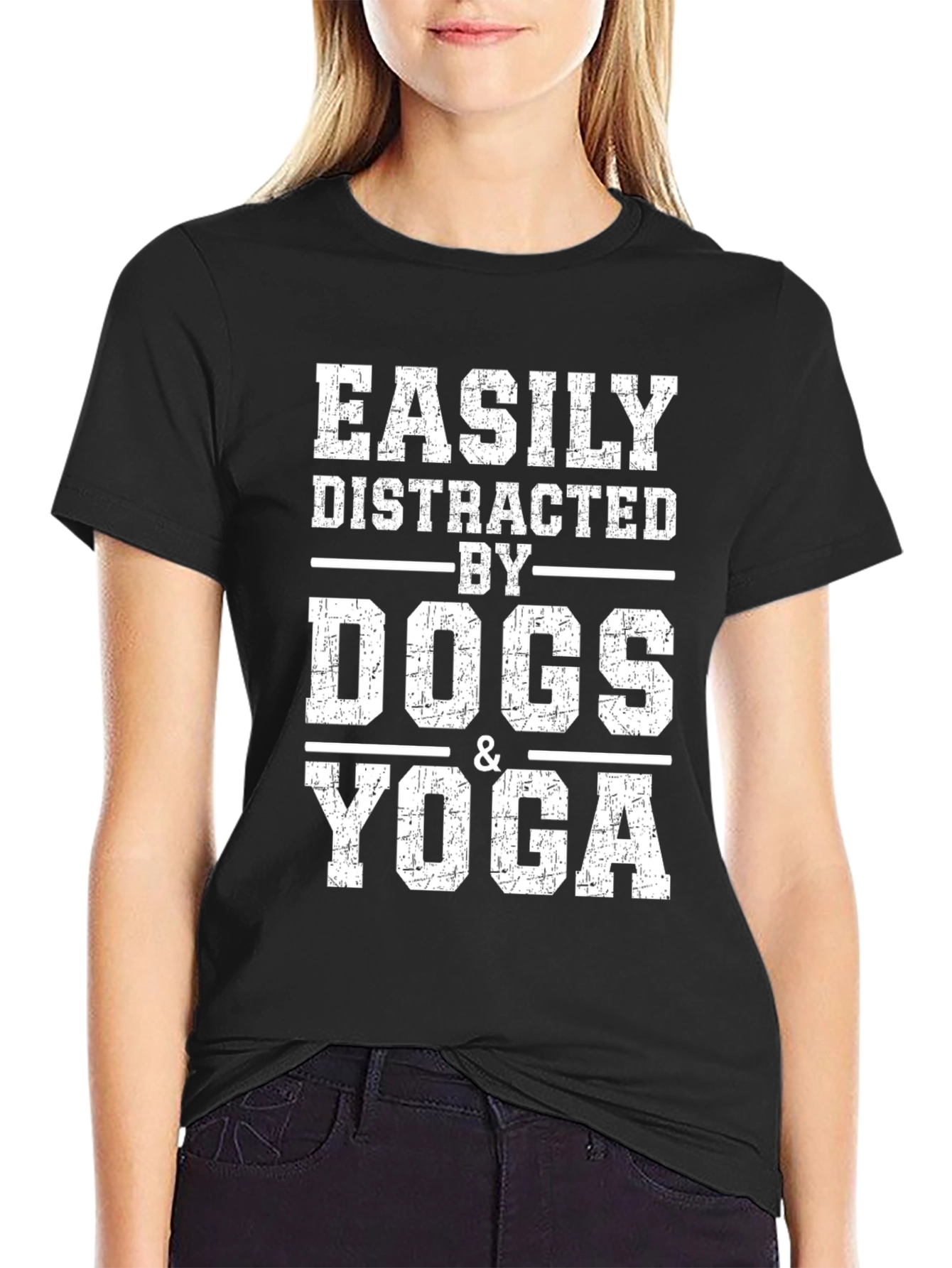 Easily Distracted By Dogs & Yoga T-Shirt