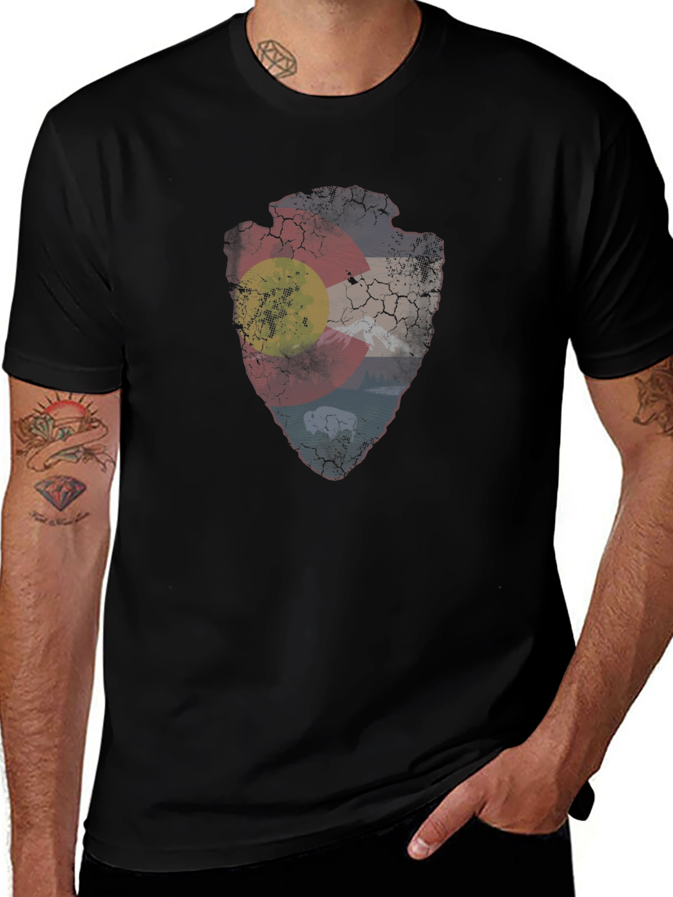 Colorado Flag Arrowhead T-Shirt