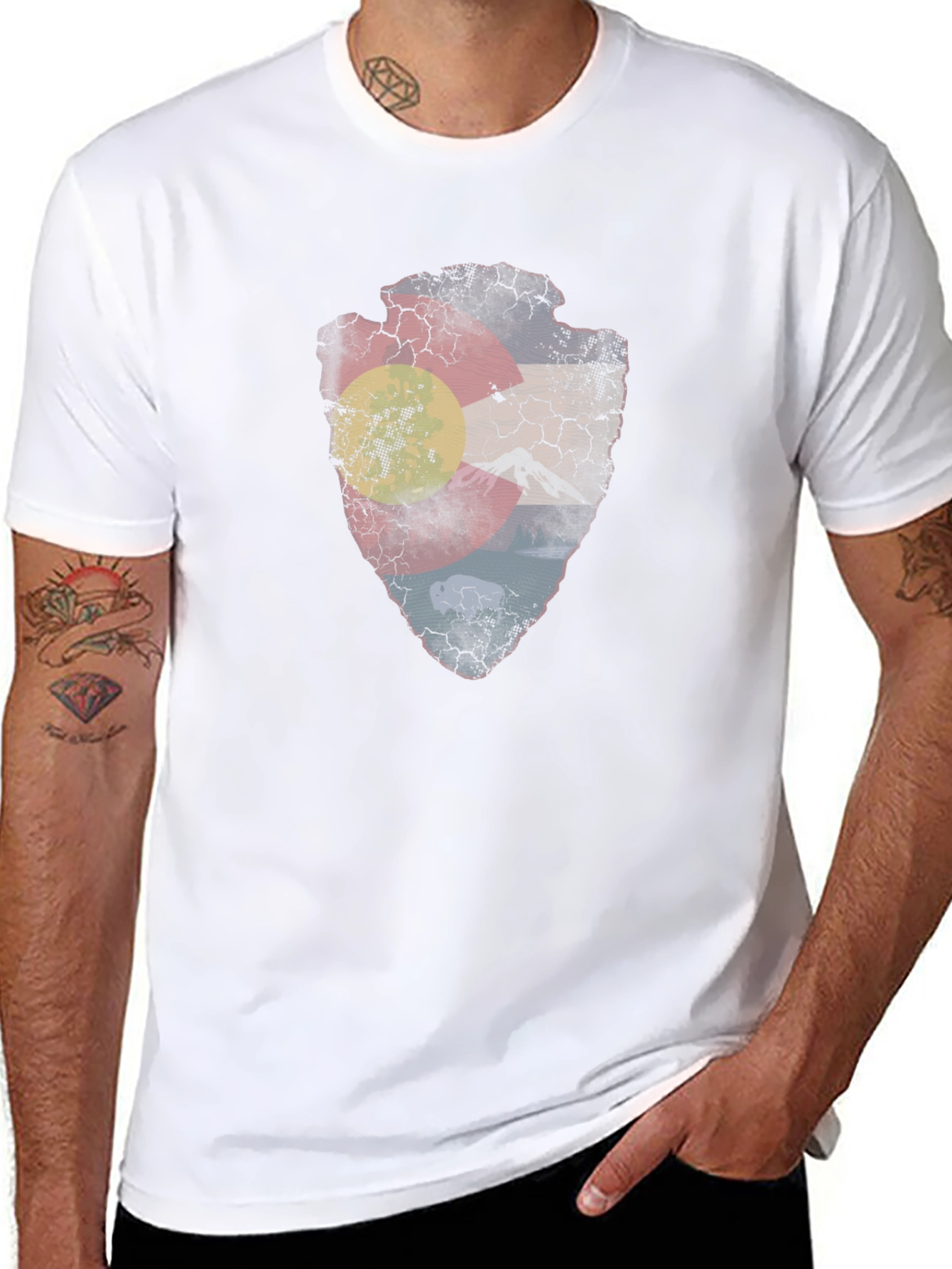 Colorado Flag Arrowhead T-Shirt