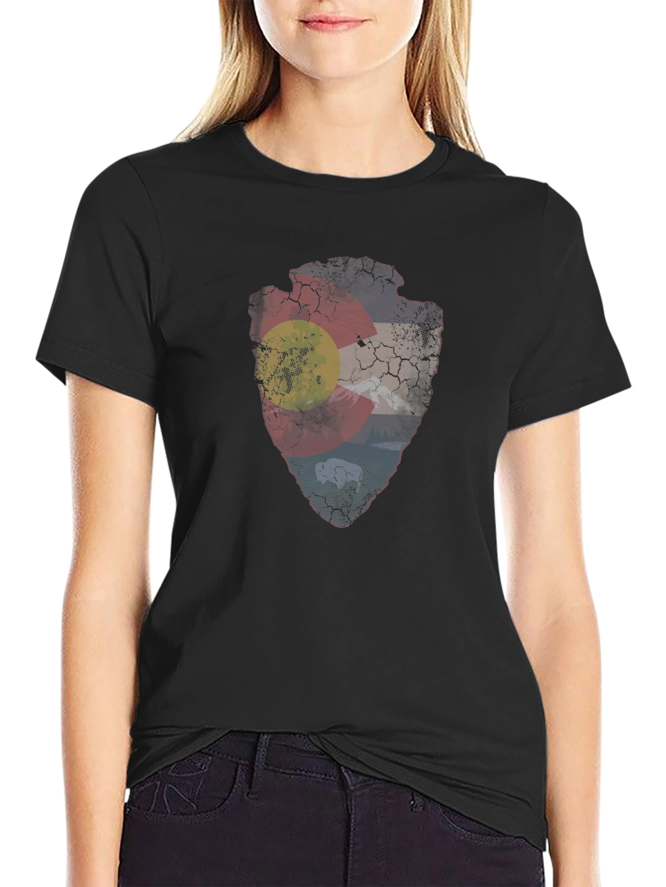 Colorado Flag Arrowhead T-Shirt