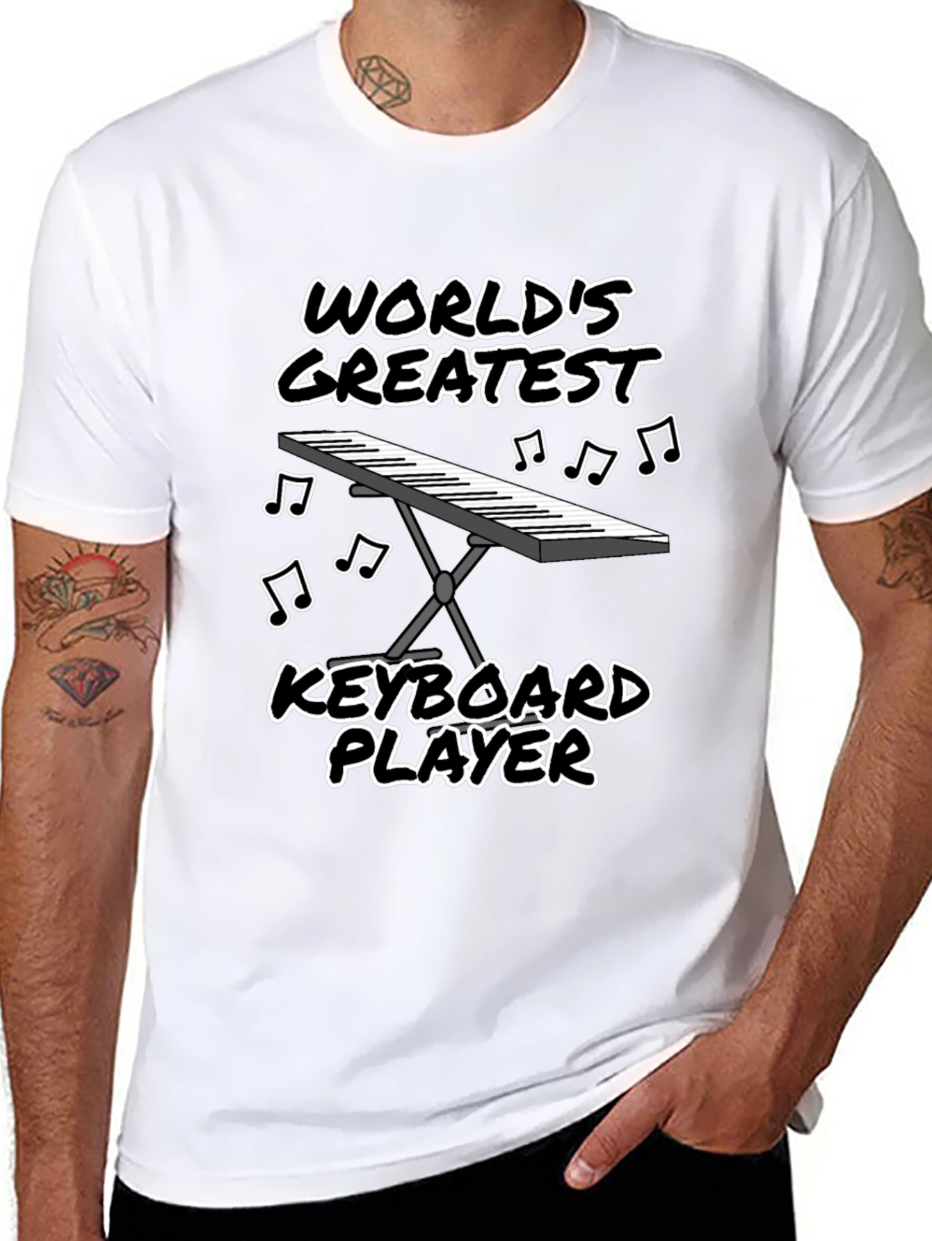 Worlds Greatest Keyboard Player Graphic Tee