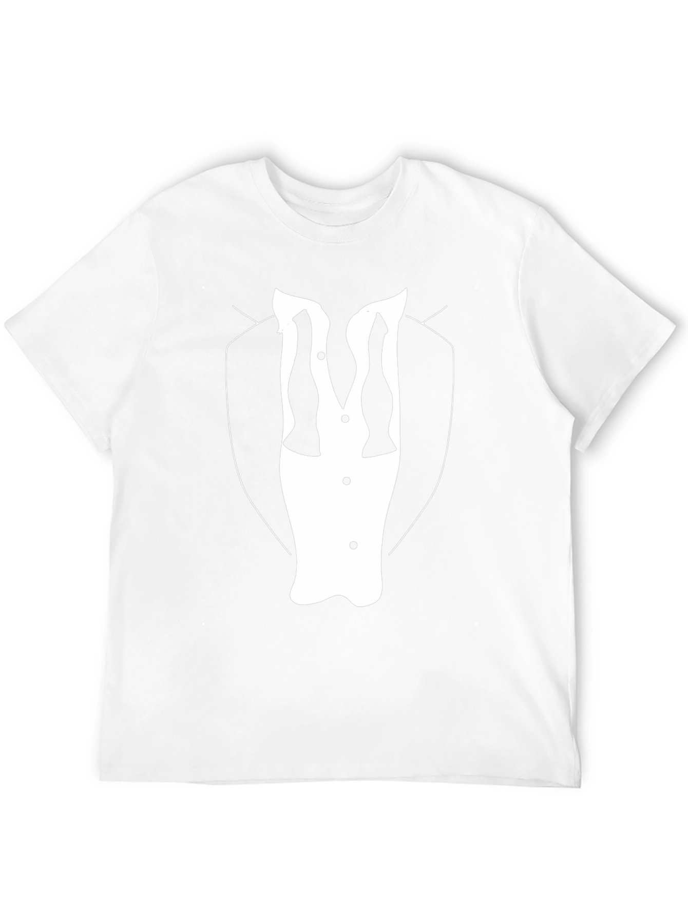Tuxedo T-Shirt - Stylish Black Tee