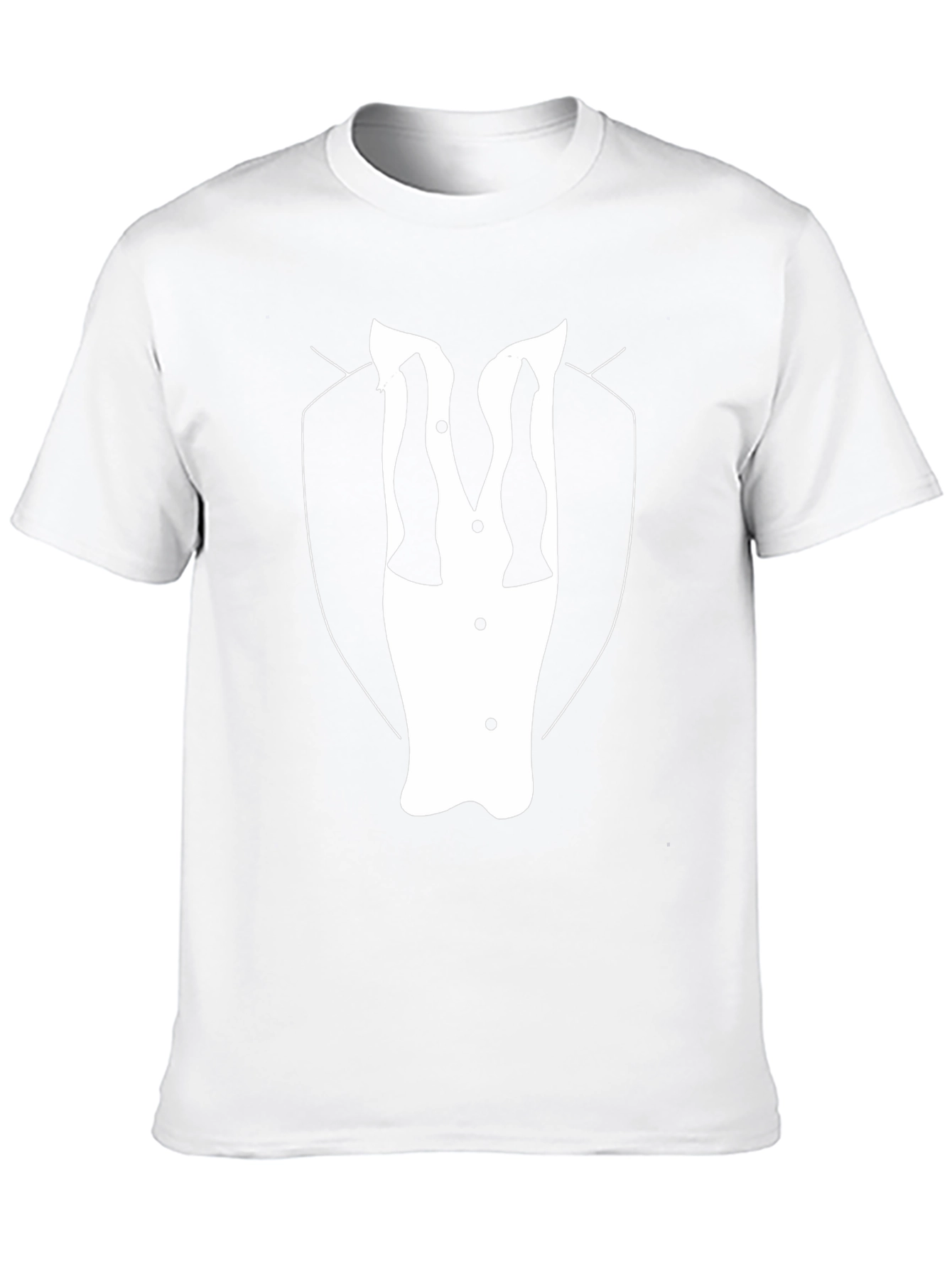Tuxedo T-Shirt - Stylish Black Tee