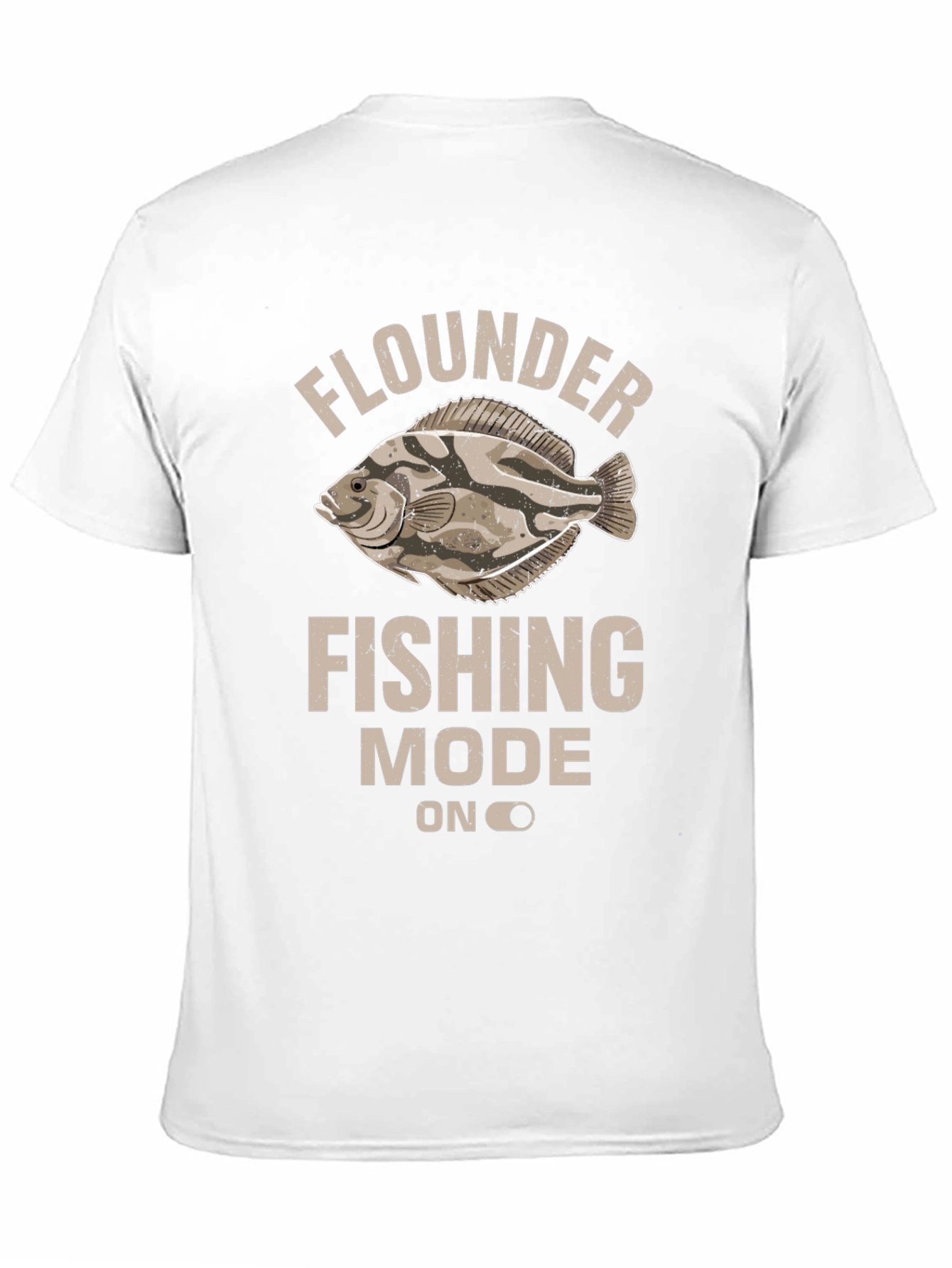 Flounder Fishing Mode On Graphic Tee