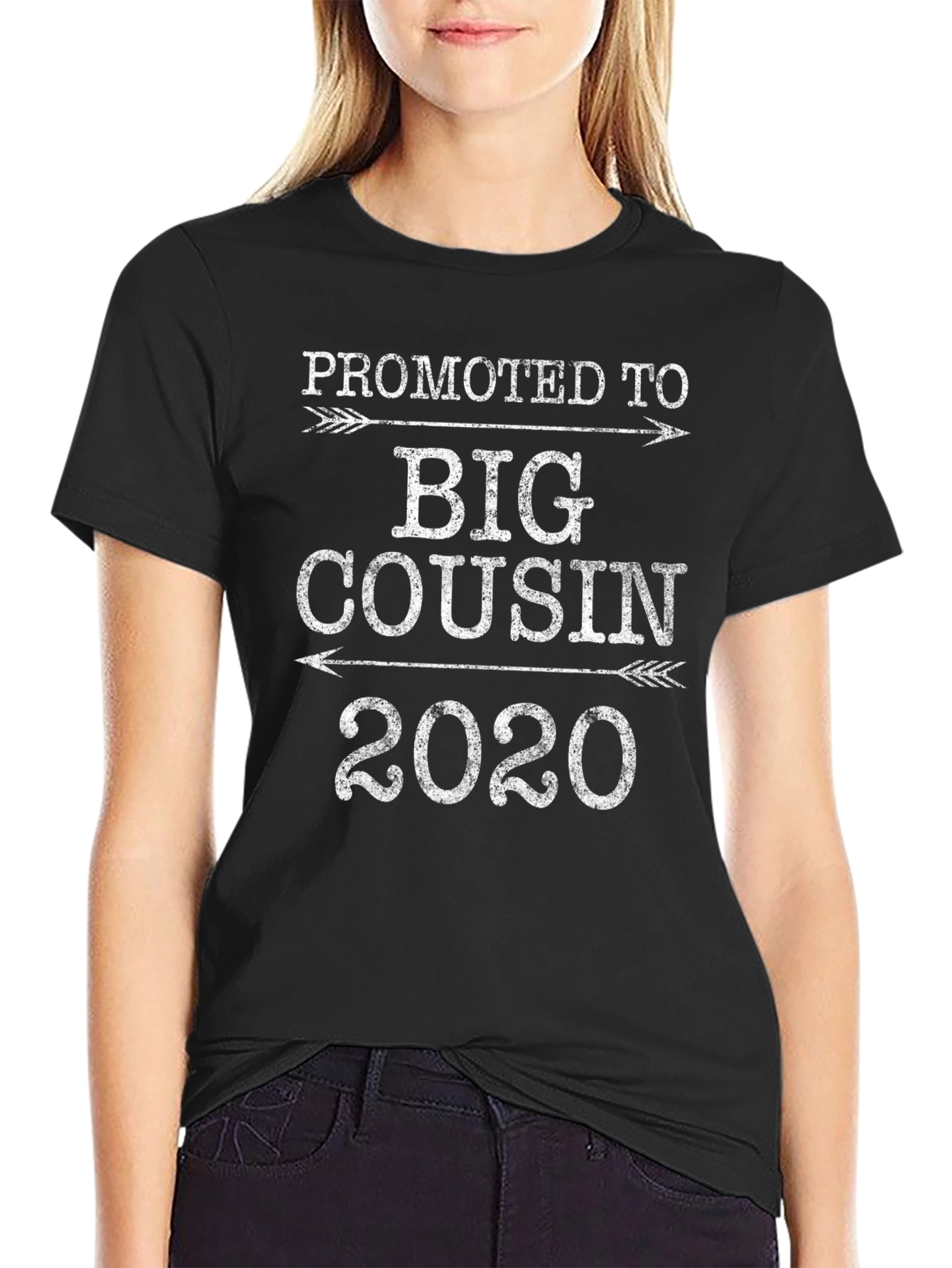 Promoted to Big Cousin 2020 Black T-Shirt