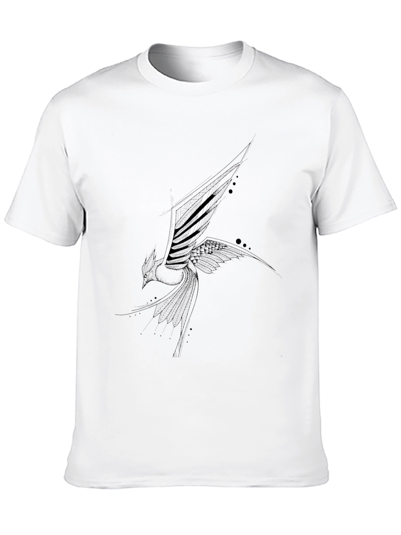 Black T-Shirt with Phoenix Design
