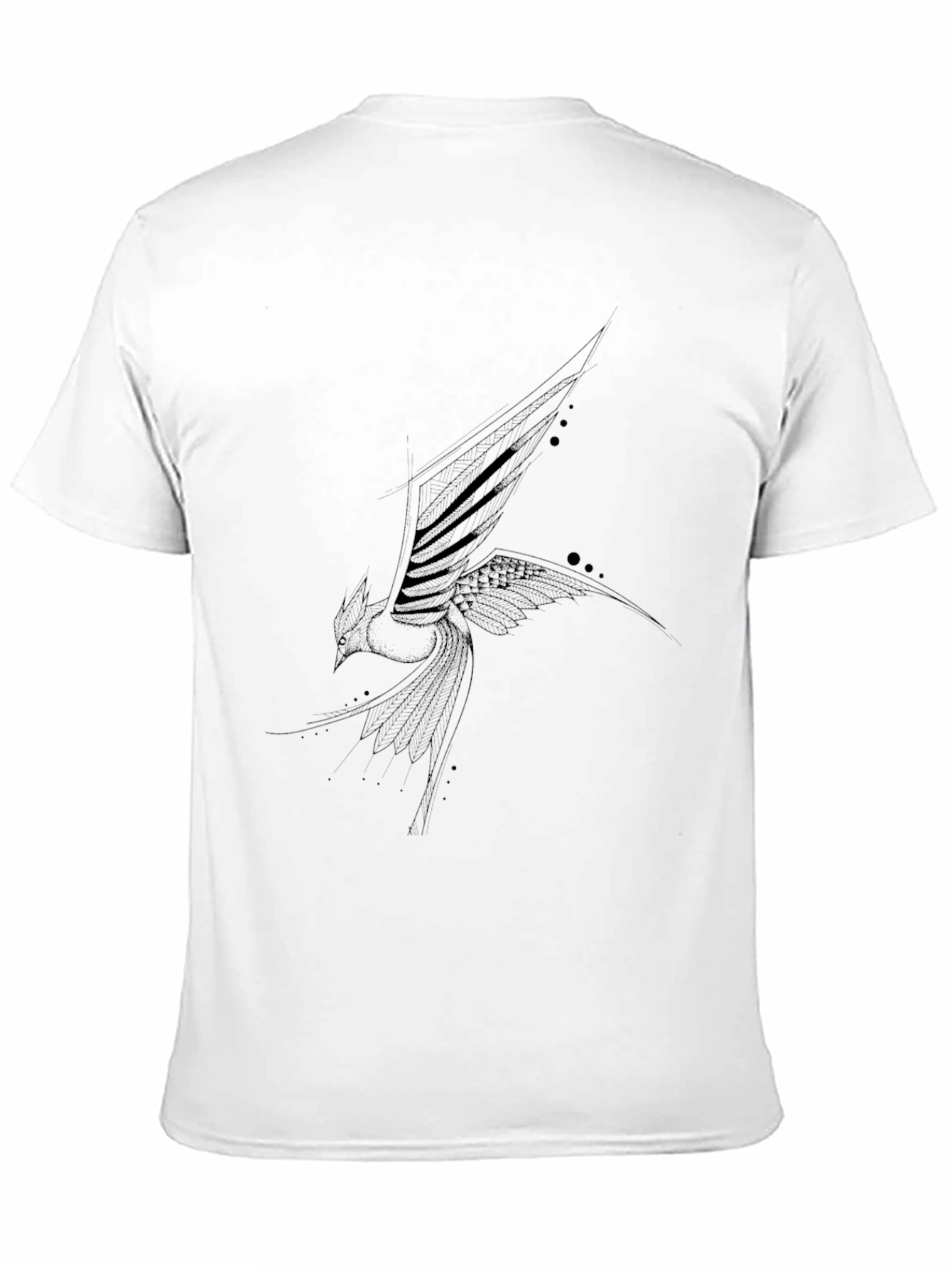 Black T-Shirt with Phoenix Design