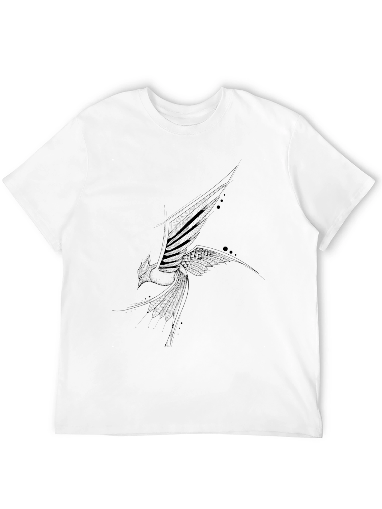 Black T-Shirt with Phoenix Design
