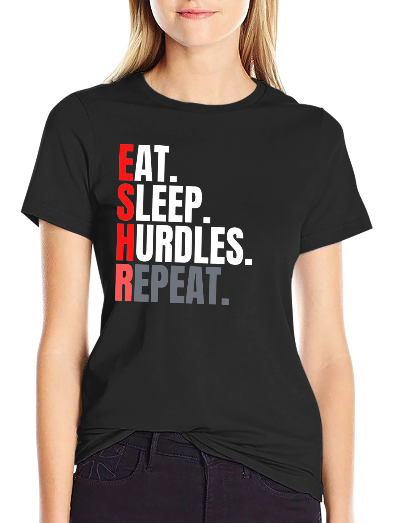 Eat Sleep Hurdles Repeat T-Shirt