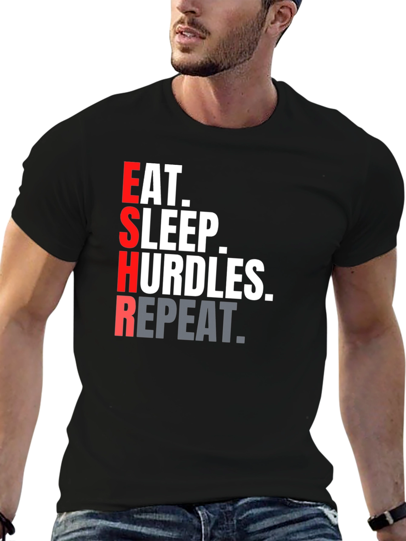 Eat Sleep Hurdles Repeat T-Shirt