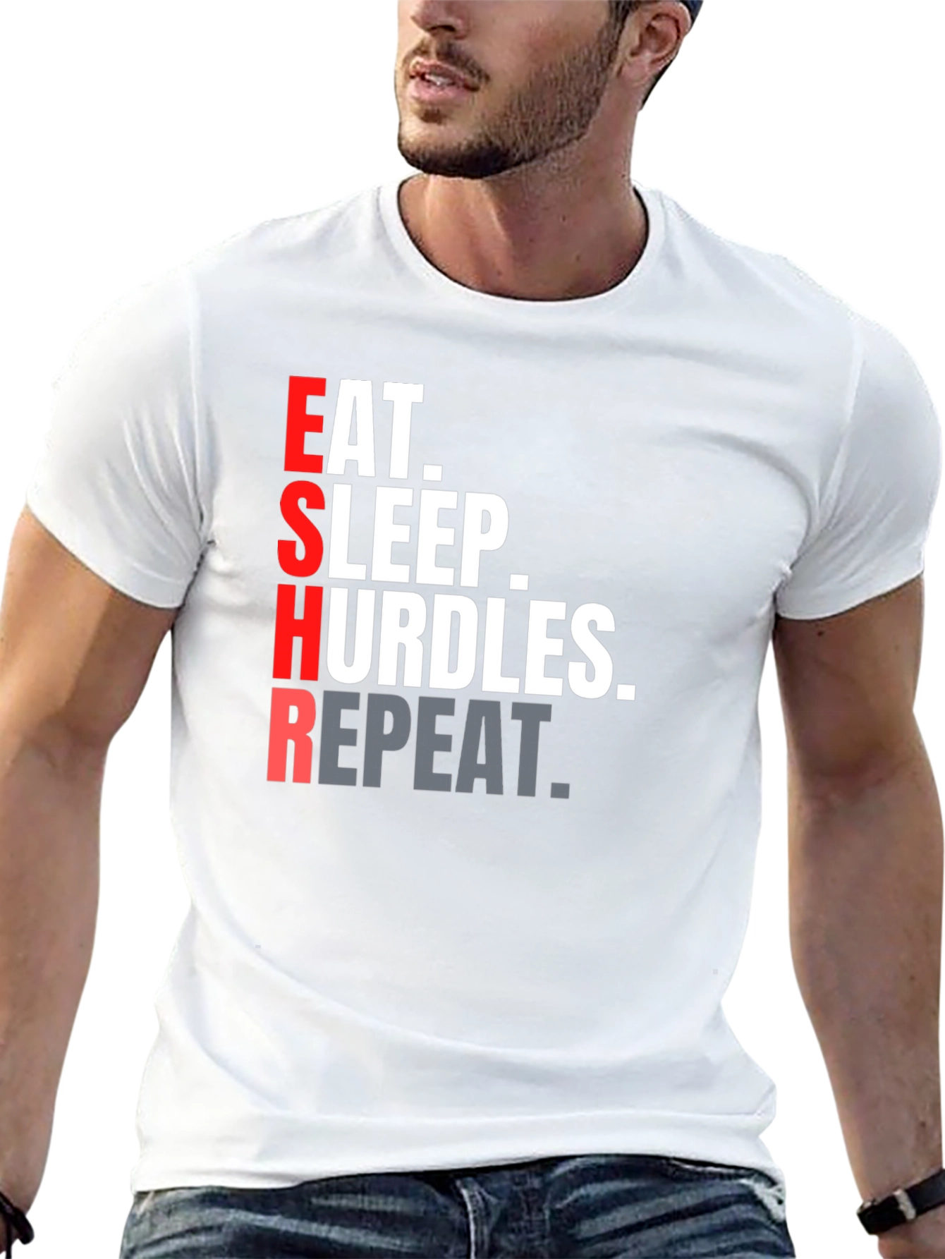 Eat Sleep Hurdles Repeat T-Shirt