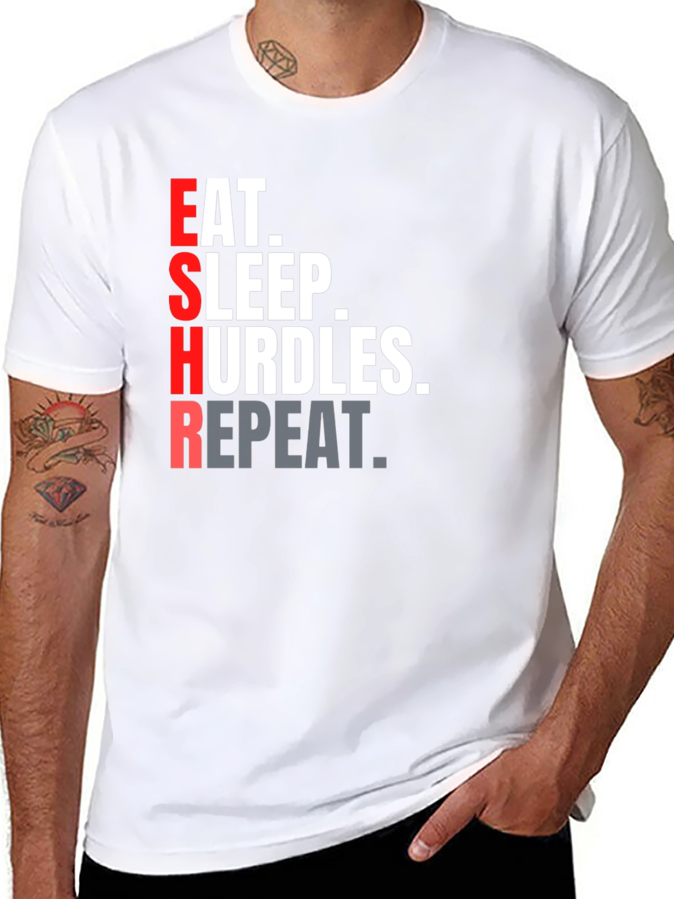 Eat Sleep Hurdles Repeat T-Shirt