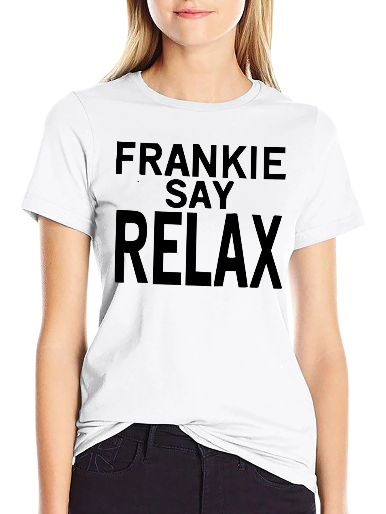 Frankie Say Relax Black T-Shirt