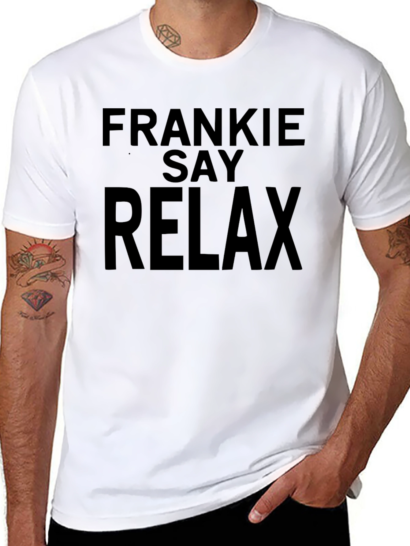 Frankie Say Relax Black T-Shirt