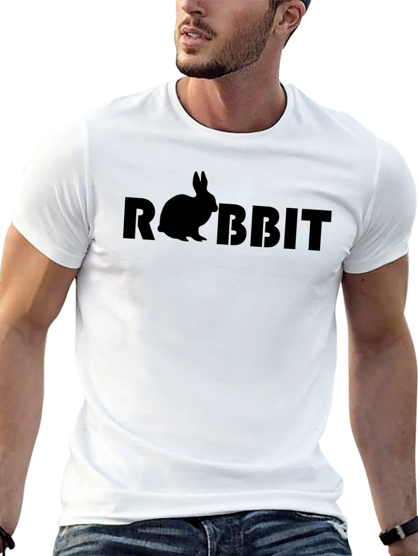 Rabbit Graphic Tee -  Casual Style