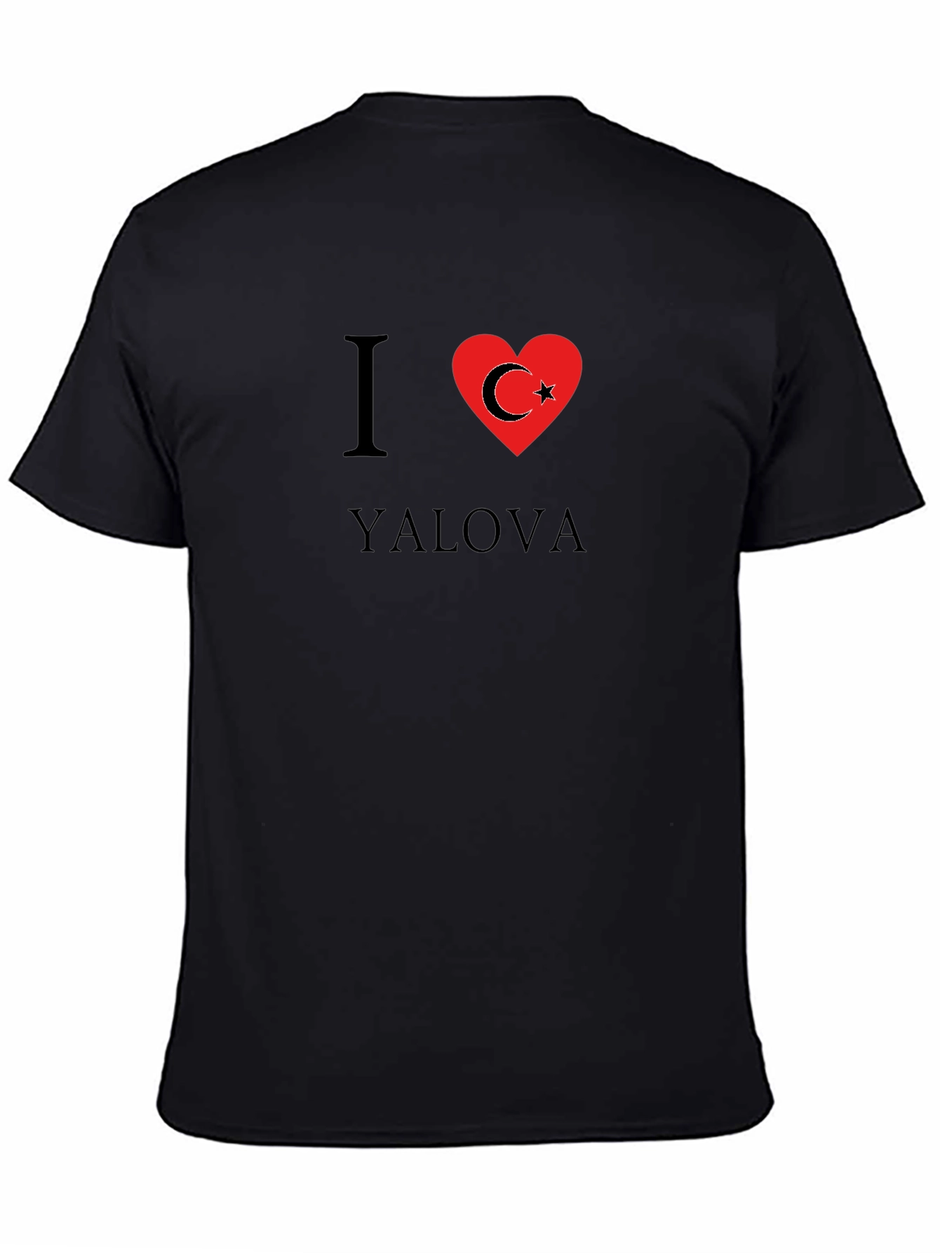 I Love Yalova T-Shirt - Black Turkish Pride Tee