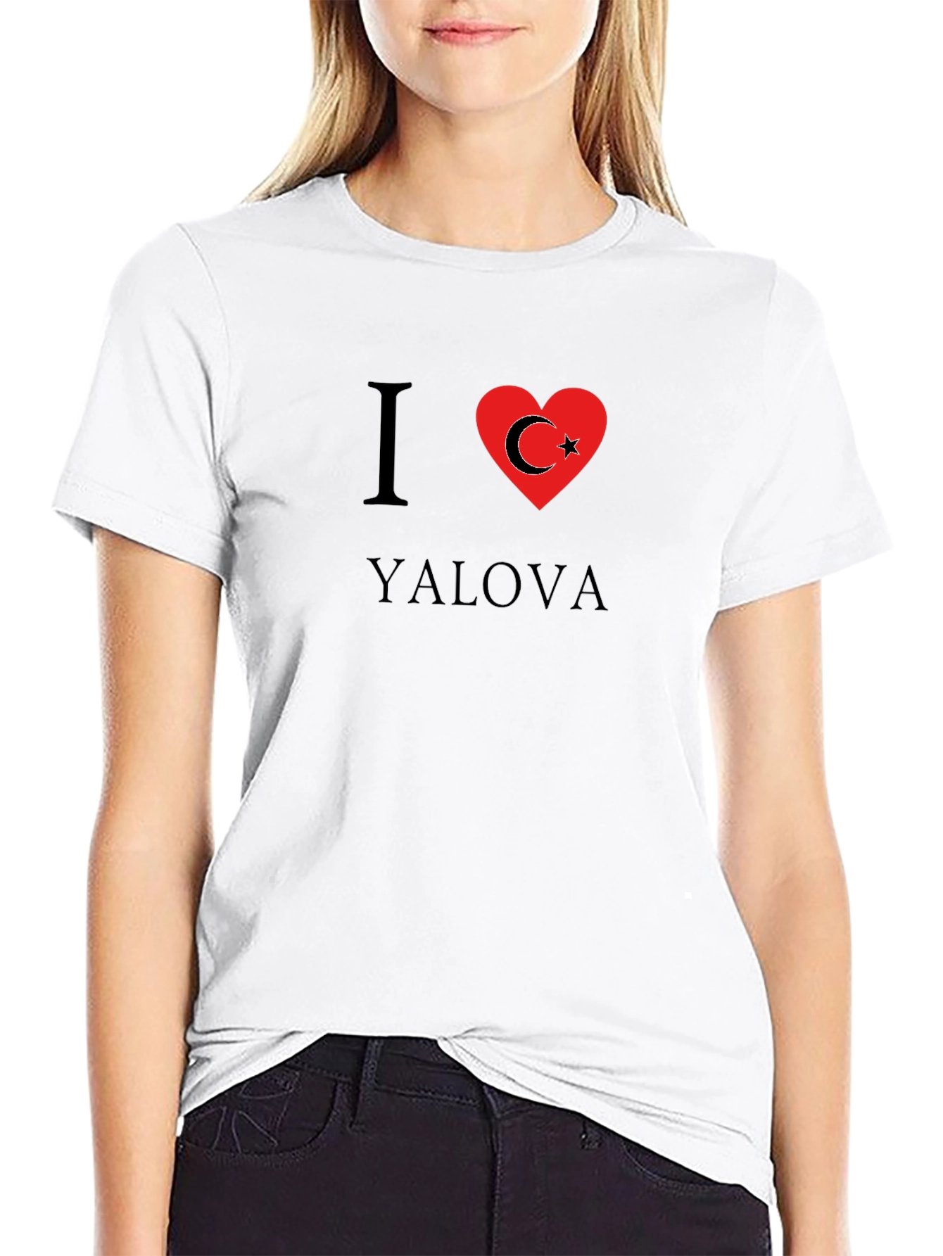 I Love Yalova T-Shirt - Black Turkish Pride Tee