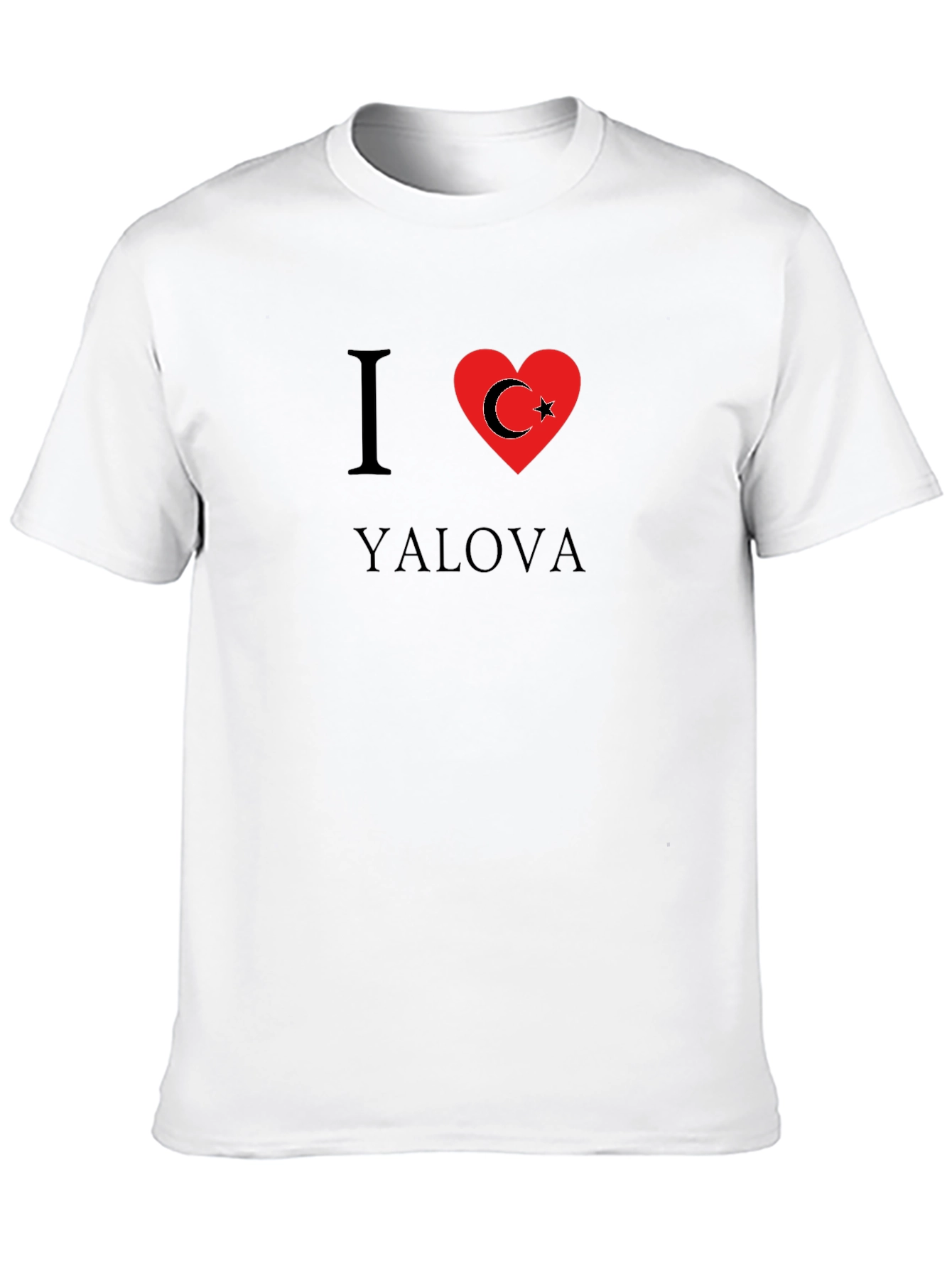 I Love Yalova T-Shirt - Black Turkish Pride Tee