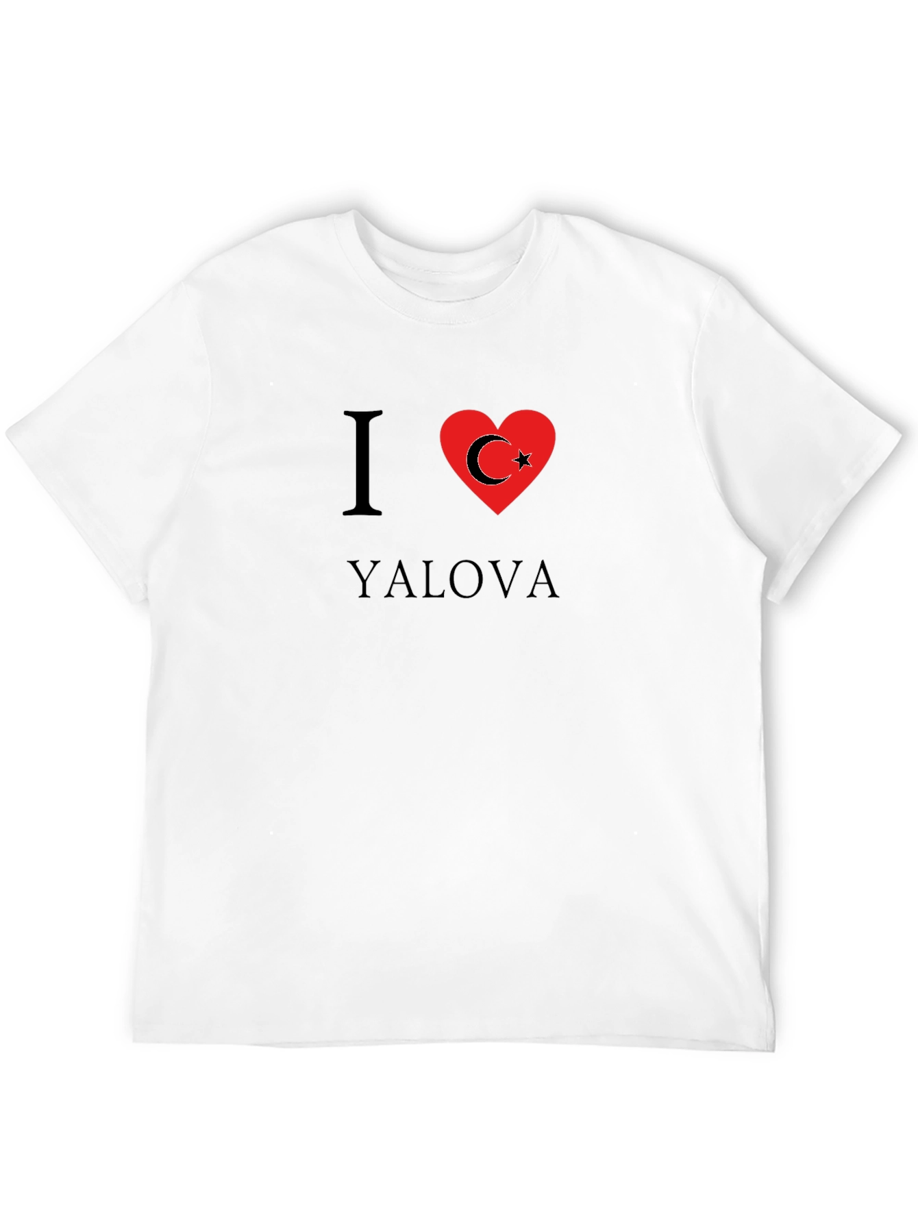 I Love Yalova T-Shirt - Black Turkish Pride Tee