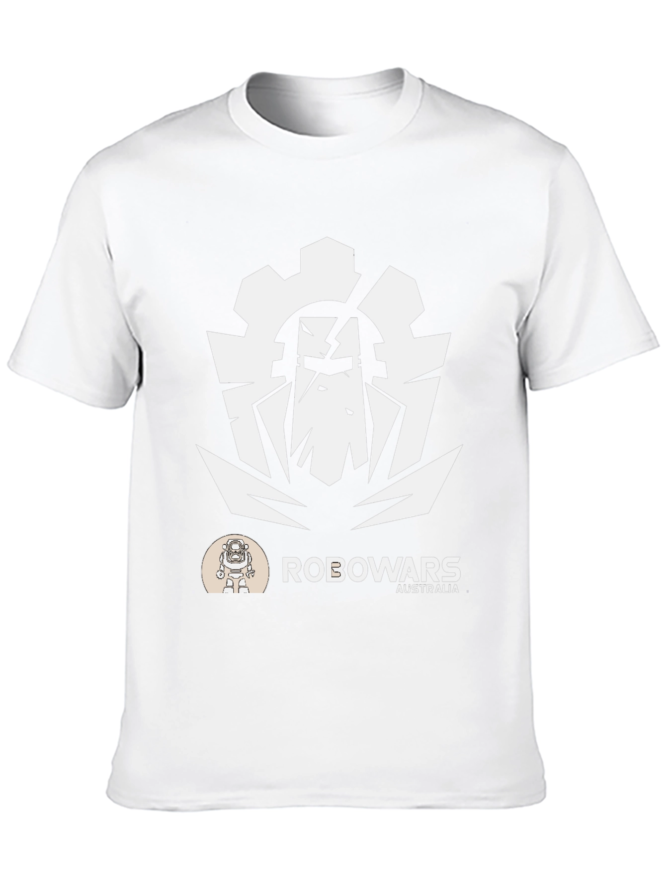 Robowars Australia Black T-Shirt - Robot Combat Design