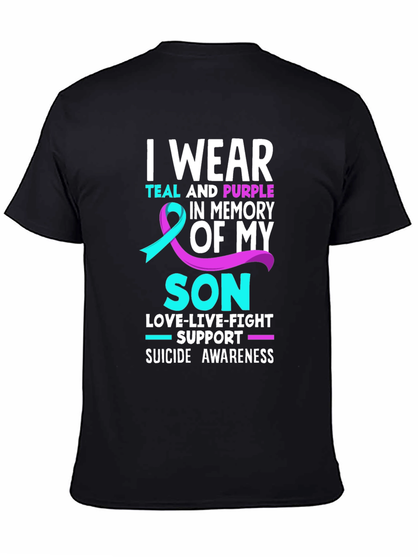 Teal and Purple Suicide Awareness T-Shirt