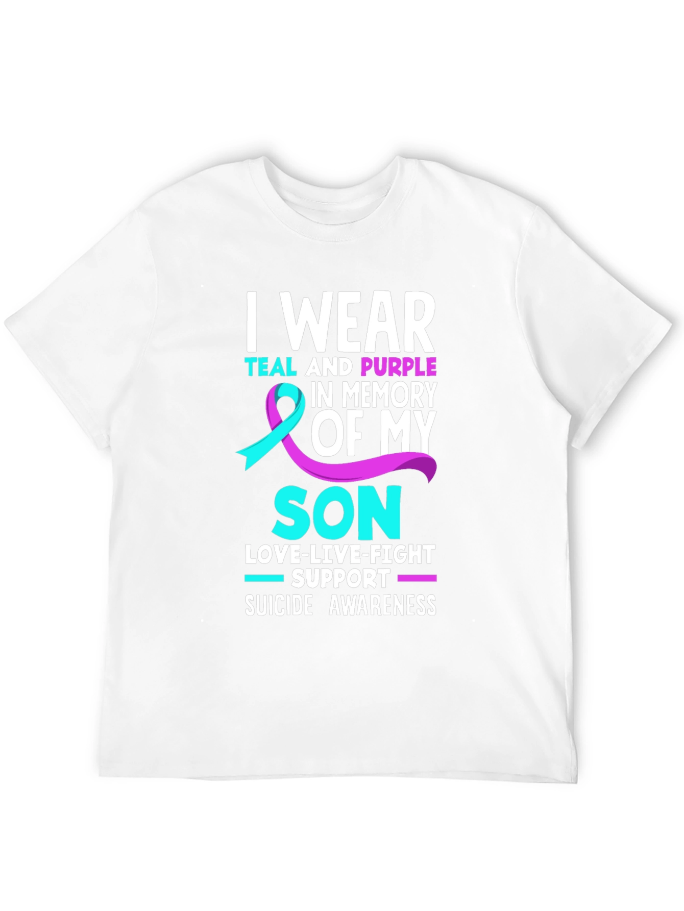 Teal and Purple Suicide Awareness T-Shirt