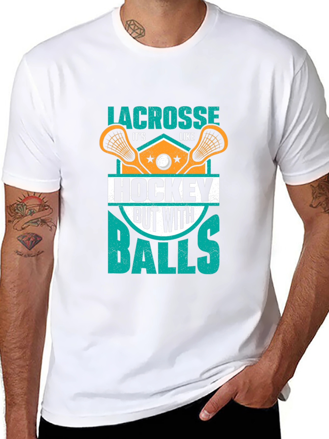 Lacrosse T-Shirt - Its Like Hockey But With Balls