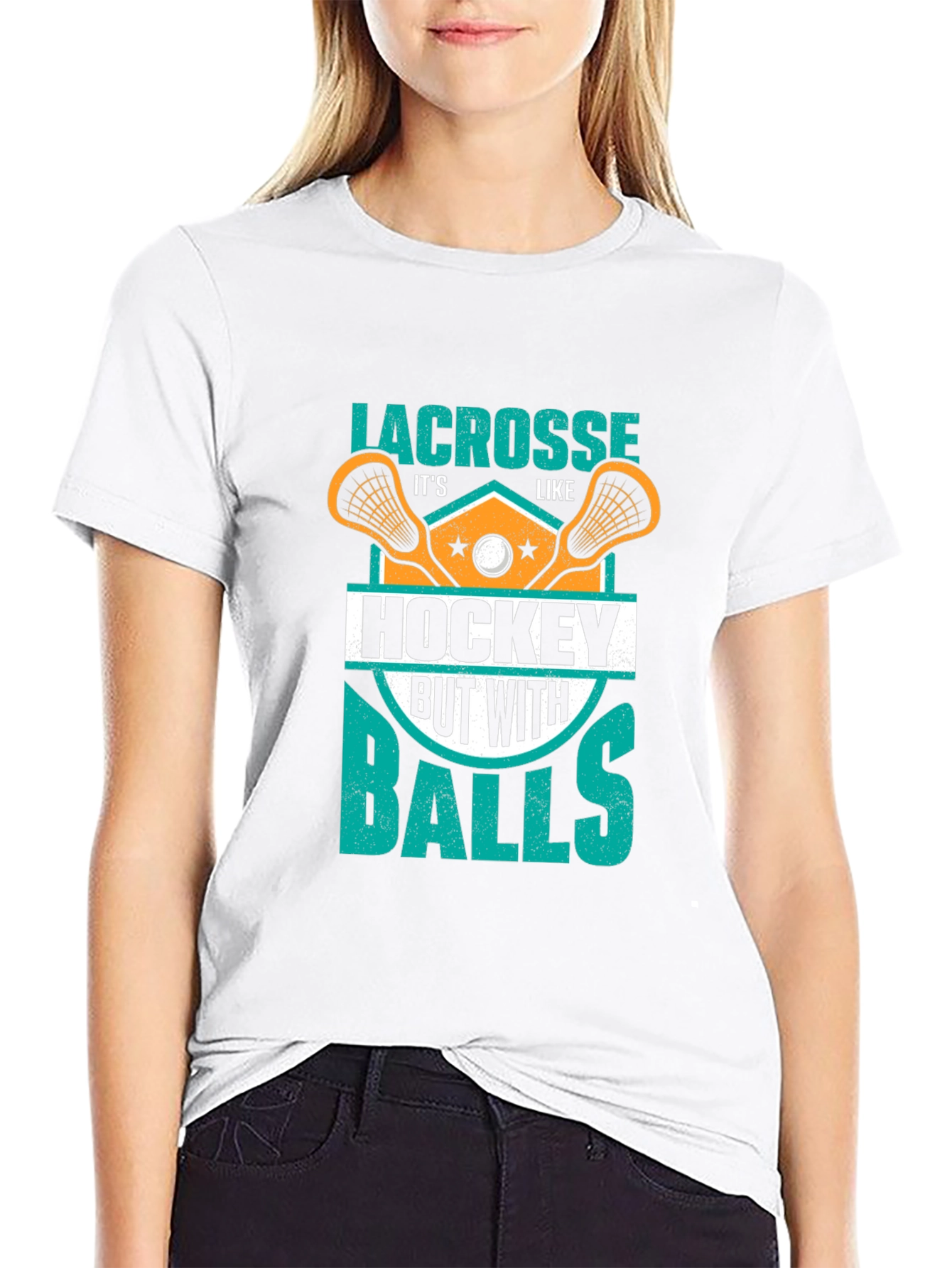 Lacrosse T-Shirt - Its Like Hockey But With Balls