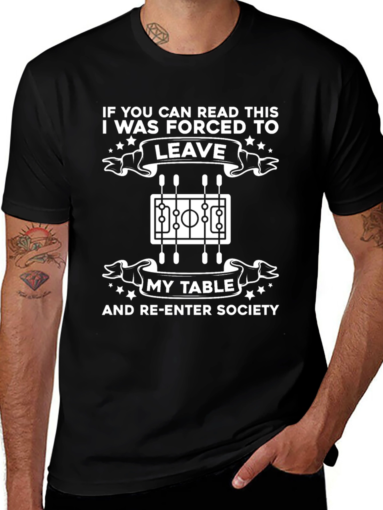 Funny Foosball T-Shirt: Forced to Leave My Table