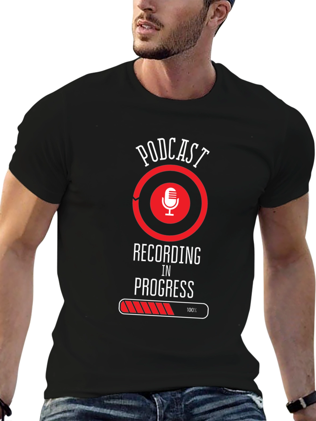 Podcast Recording In Progress T-Shirt