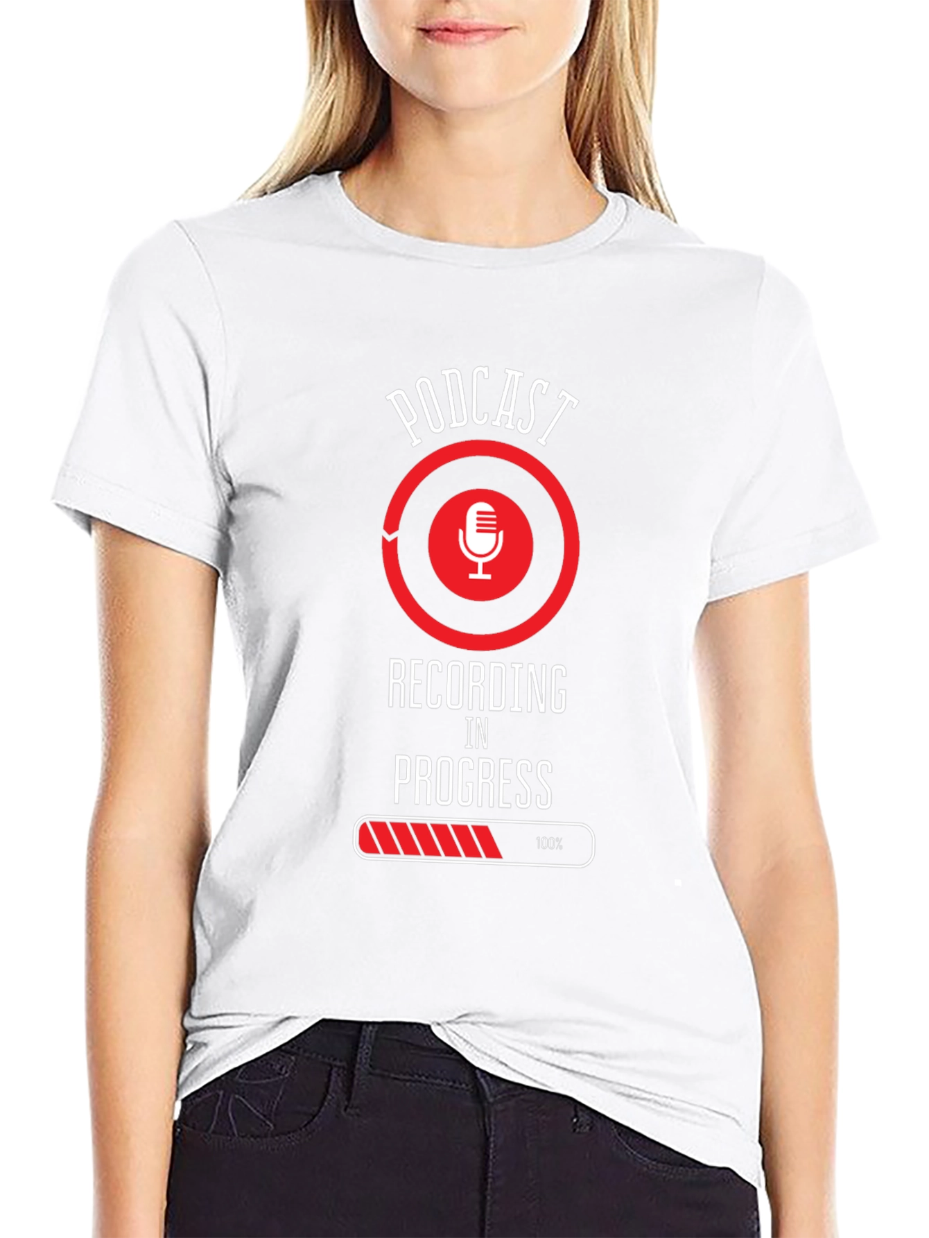 Podcast Recording In Progress T-Shirt