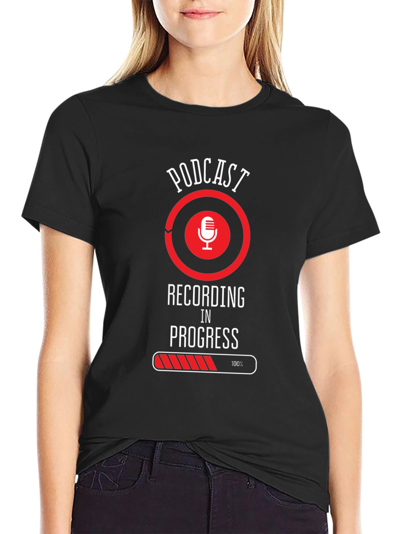 Podcast Recording In Progress T-Shirt
