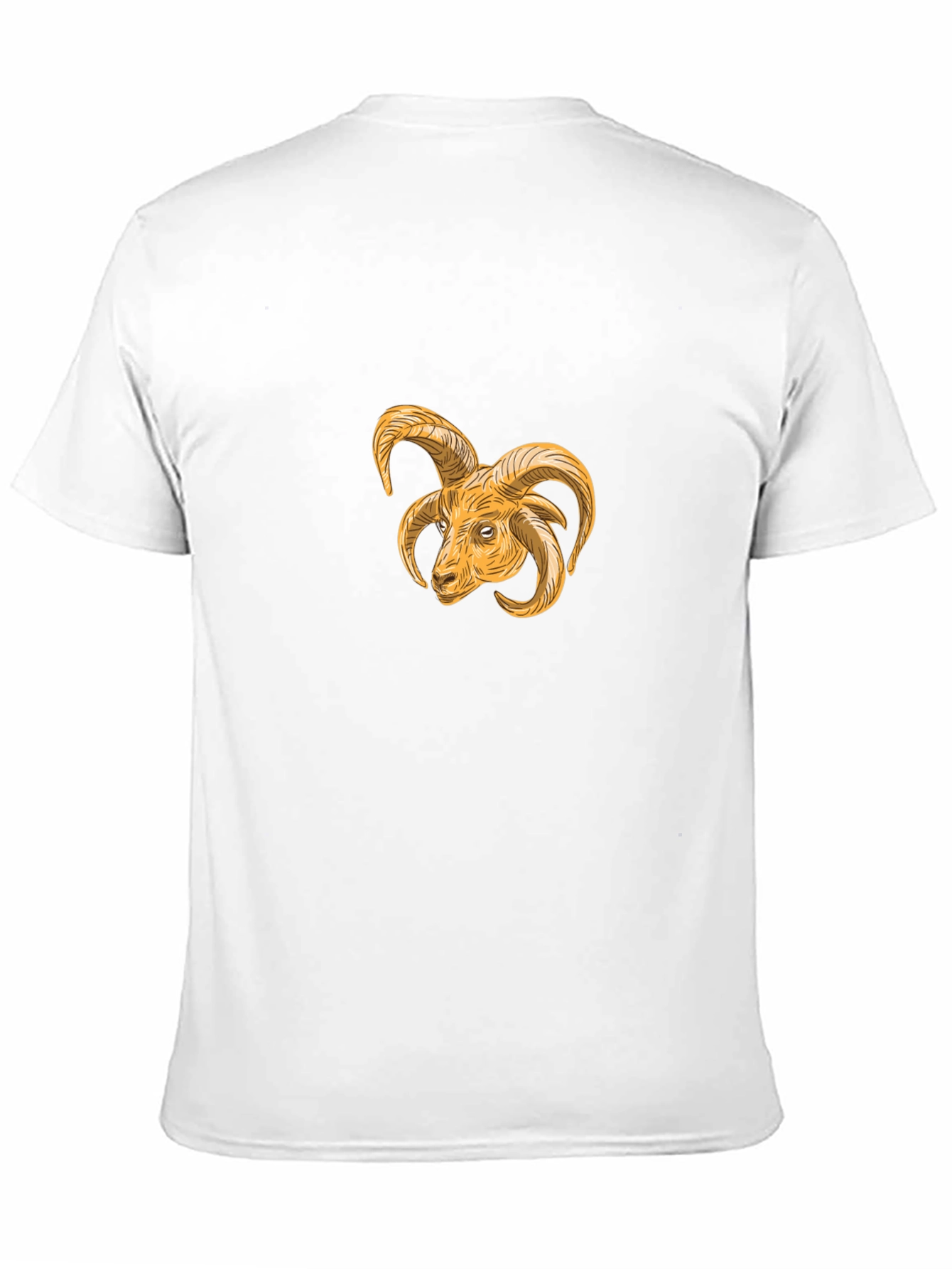 Ram Head Graphic Black T-Shirt