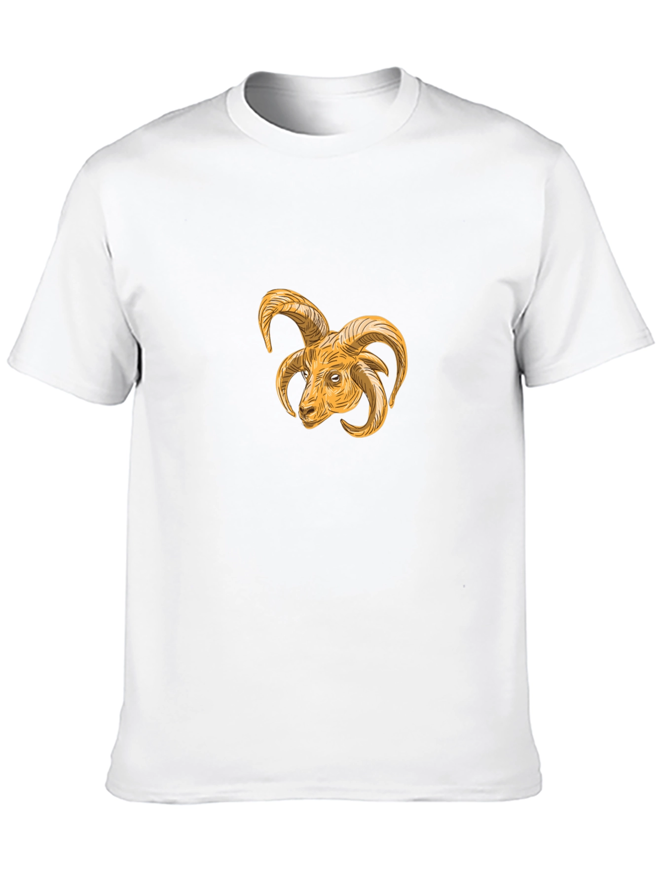 Ram Head Graphic Black T-Shirt