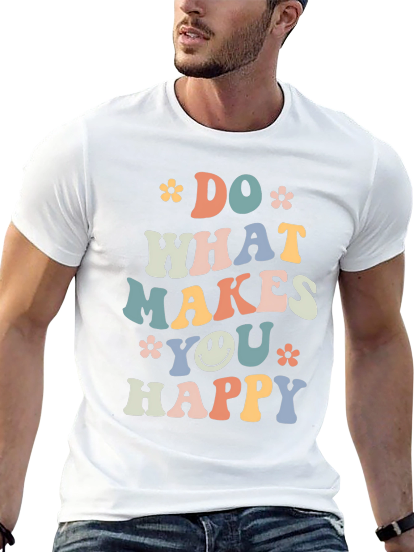 Retro Graphic Tee: Do What Makes You Happy
