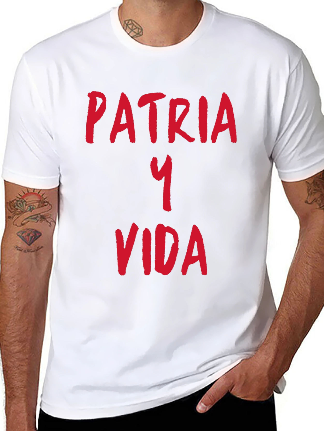 Patria Y Vida Graphic Tee - Black