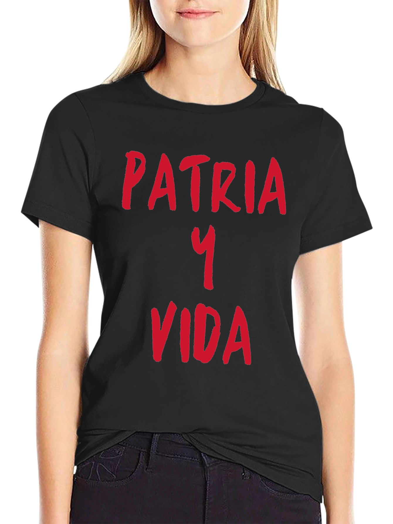 Patria Y Vida Graphic Tee - Black