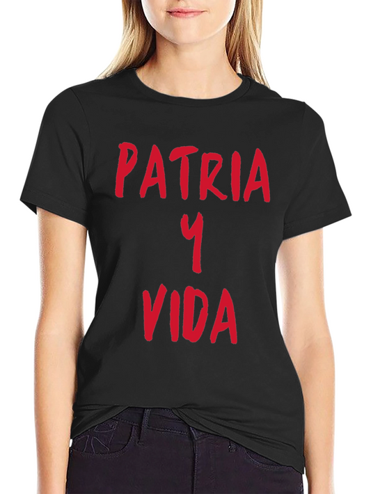 Patria Y Vida Graphic Tee - Black