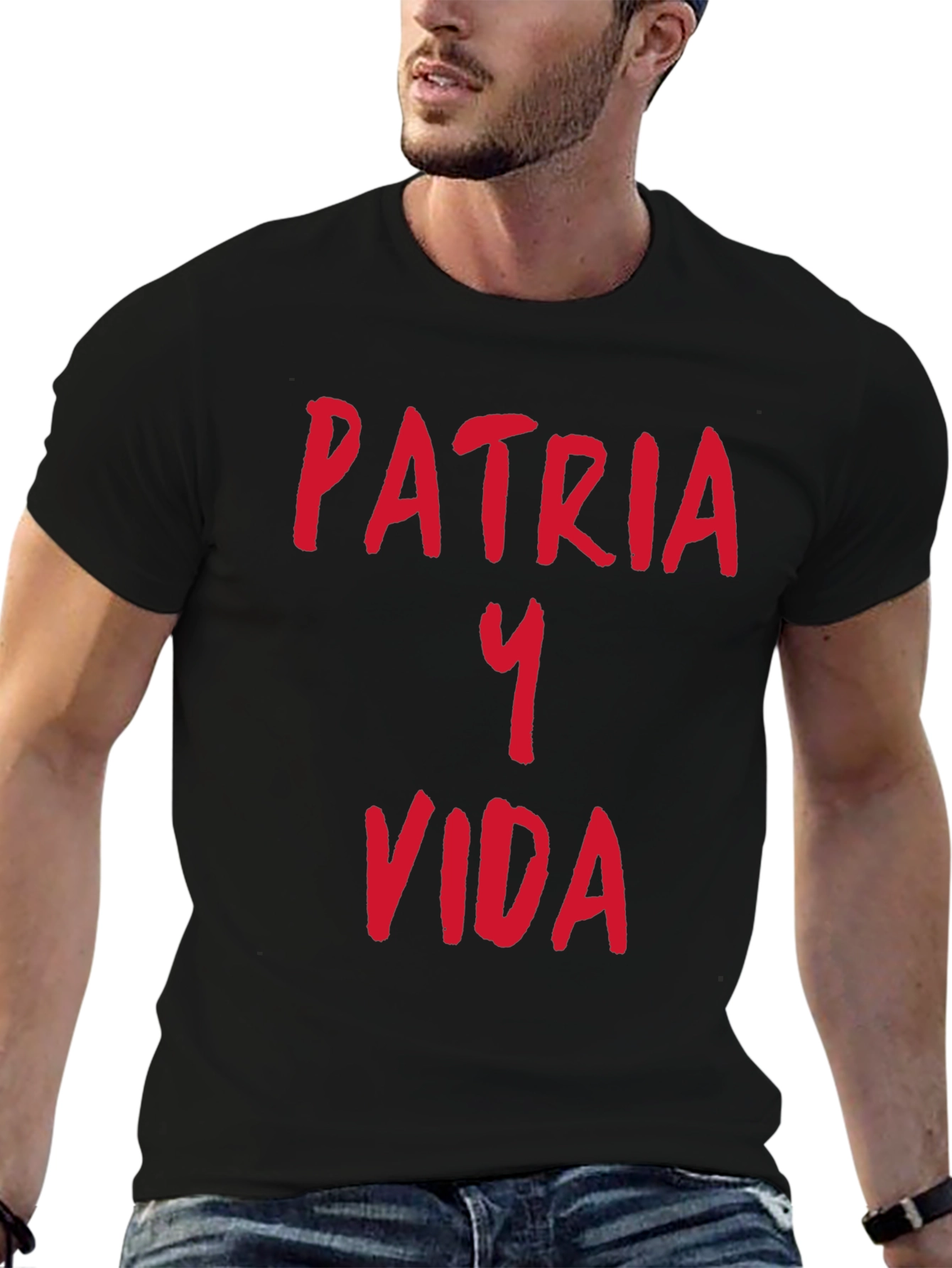 Patria Y Vida Graphic Tee - Black