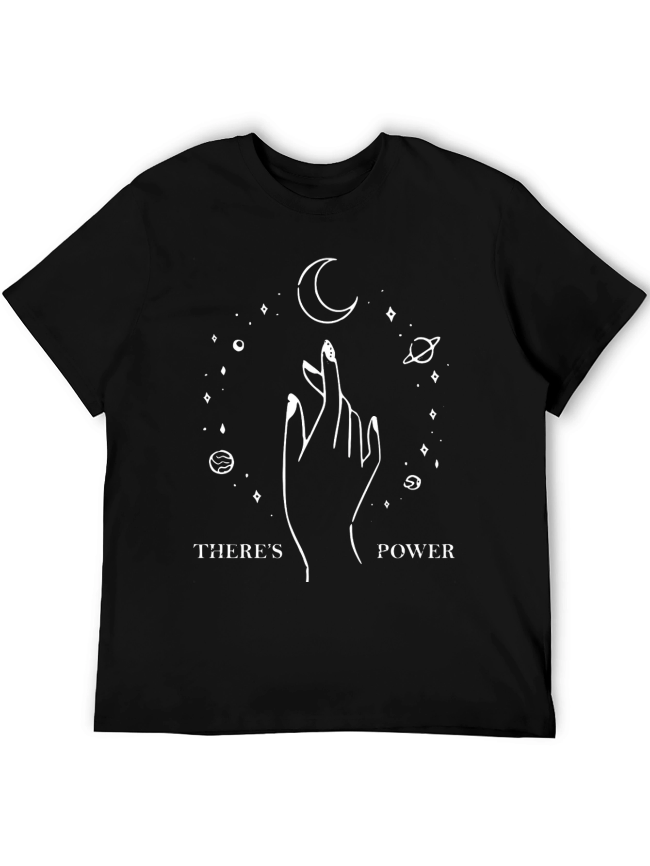 Celestial Power T-Shirt - Black Graphic Tee