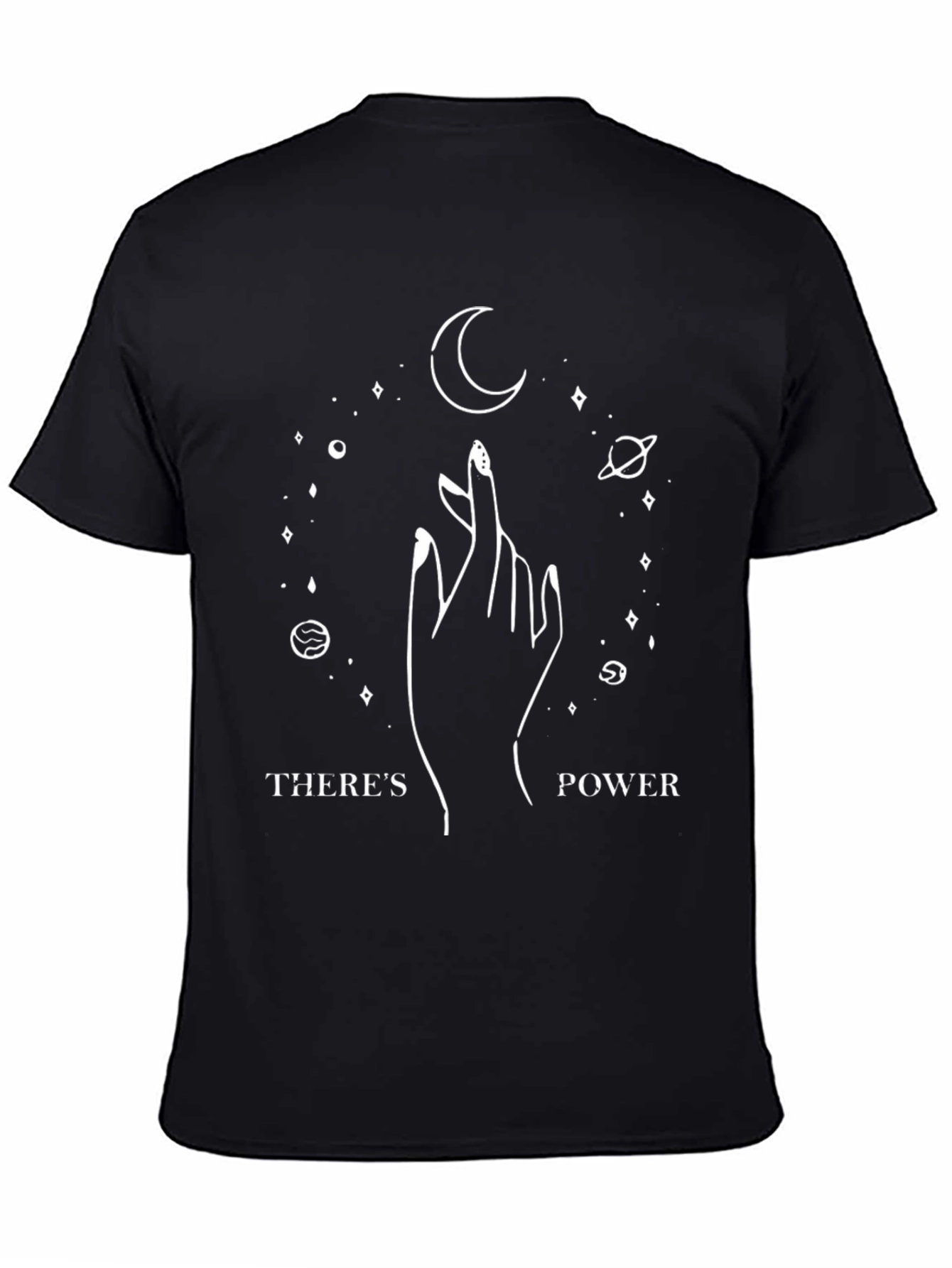 Celestial Power T-Shirt - Black Graphic Tee
