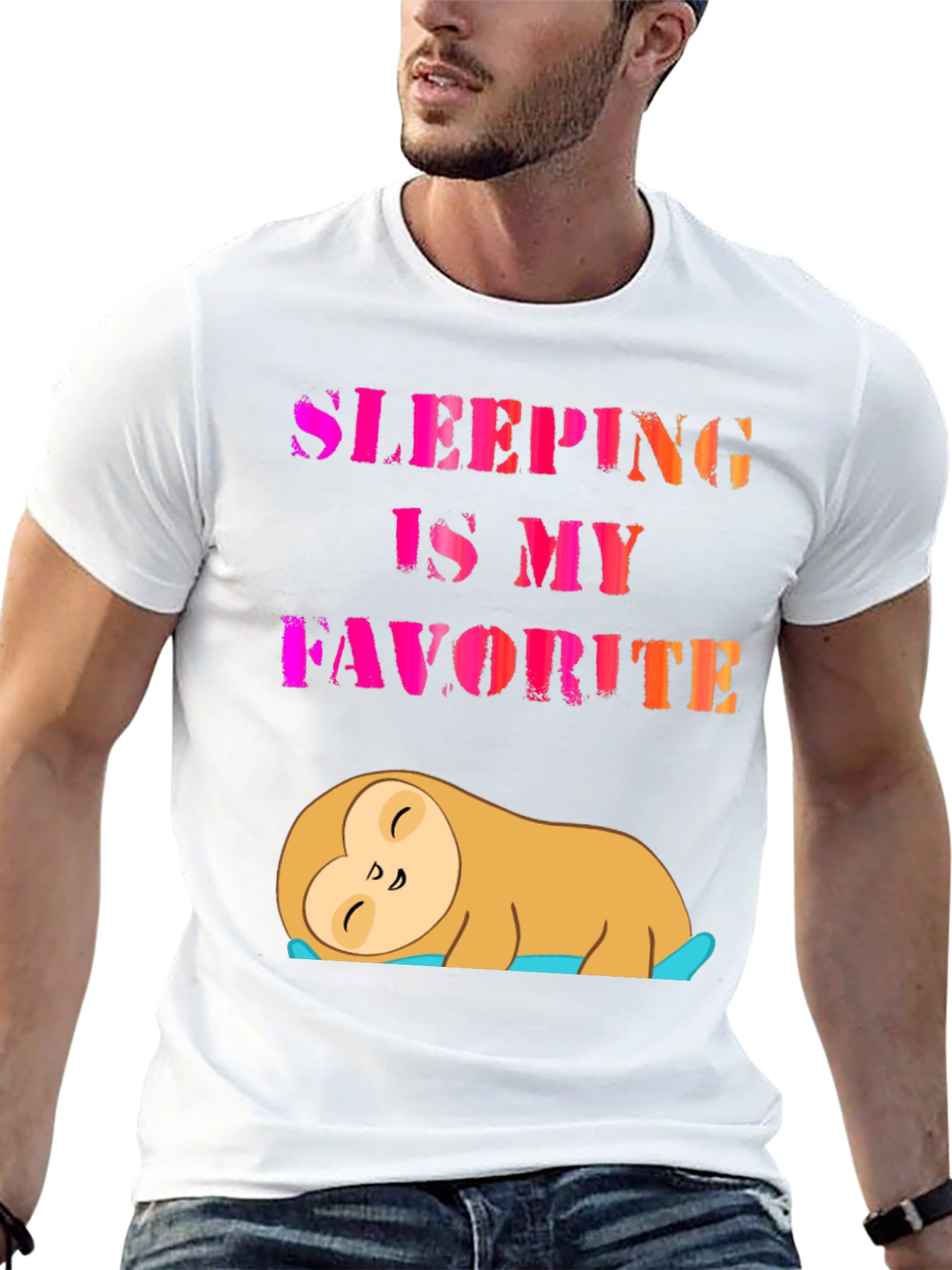 Sleeping Sloth Graphic Tee