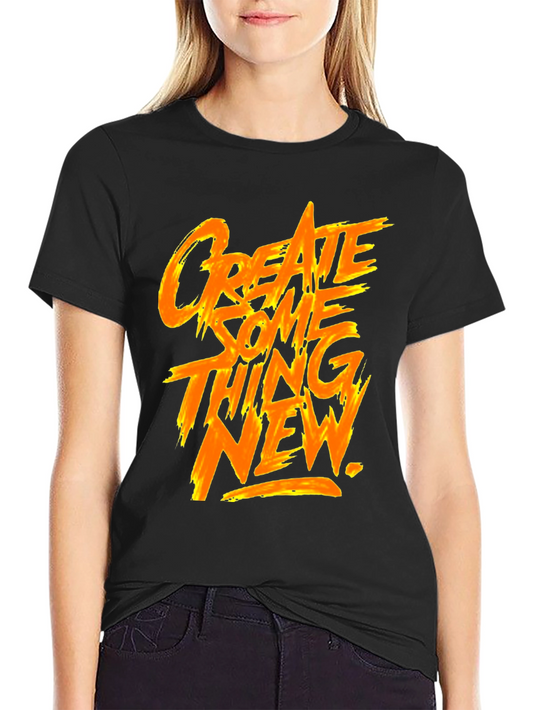 Create Something New Graphic Tee - Black