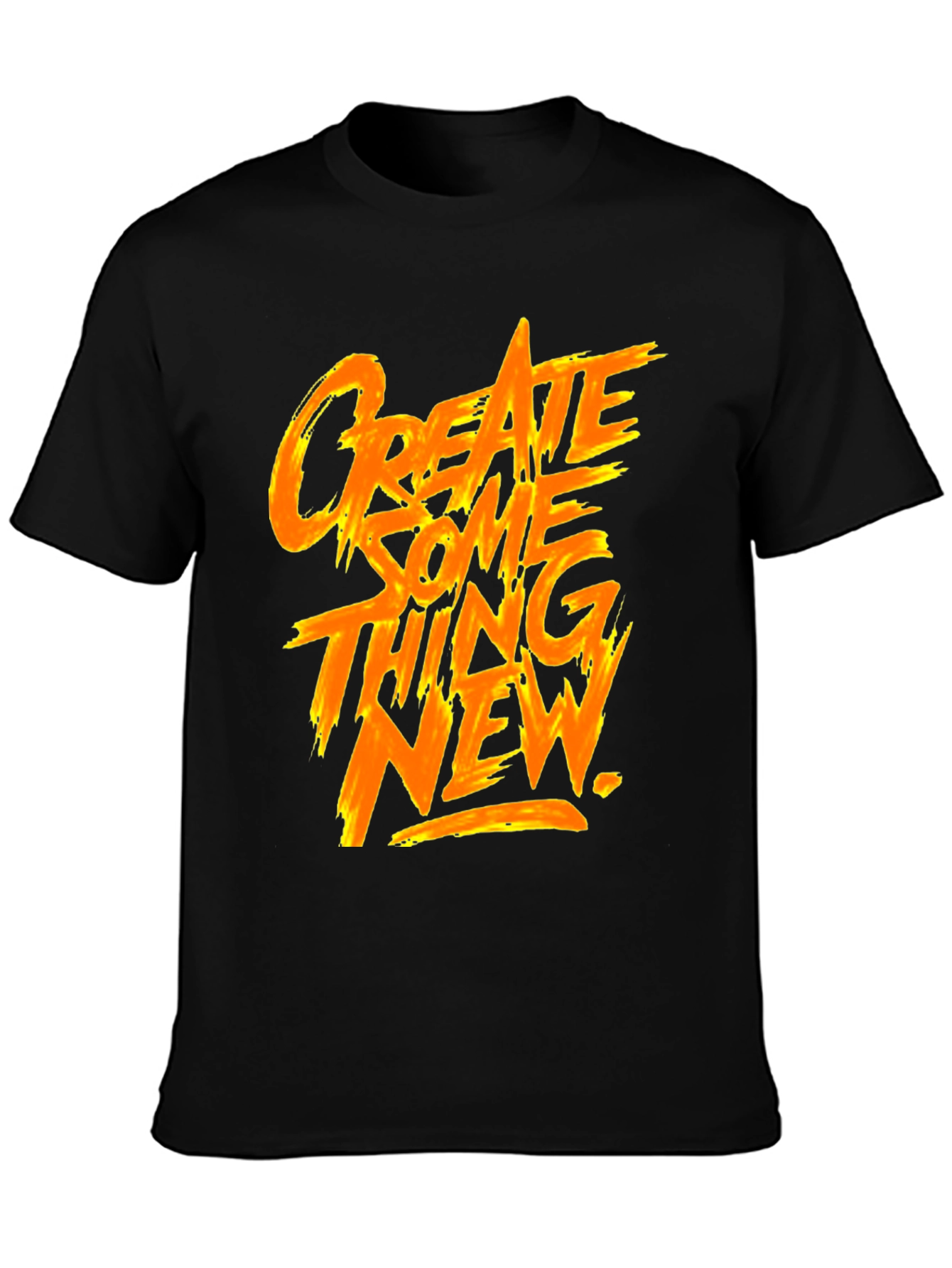Create Something New Graphic Tee - Black