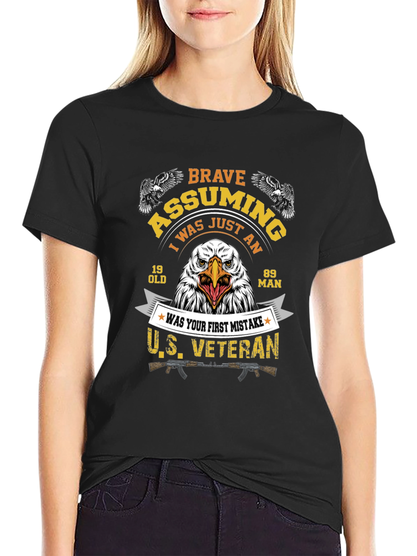 Brave Assuming Veteran Graphic T-Shirt