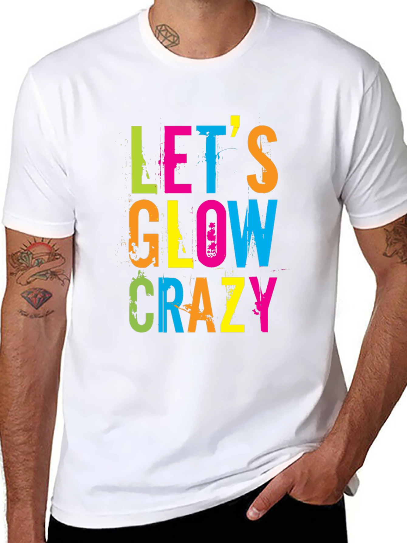 Lets Glow Crazy Graphic T-Shirt