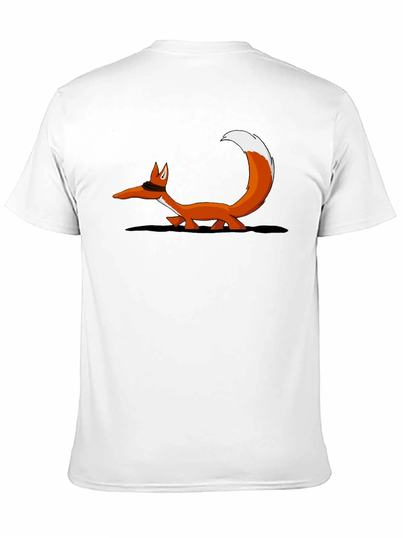 Fox Graphic T-Shirt - Black Crew Neck Tee